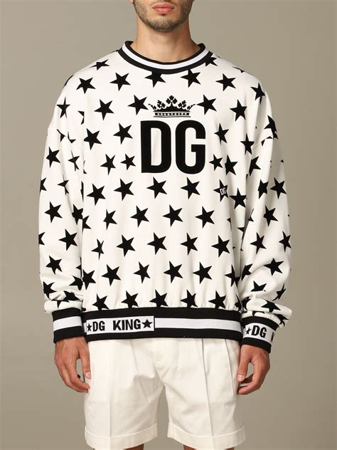 dolce gabbana sweater white|Dolce & Gabbana sweatshirt sale.